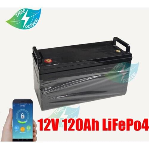 12V 120AH LiFePO4 battery pack 12.8v lifepo4 lithium battery 120AH LiFePO4 battery Iron phosphate battery+10A charger