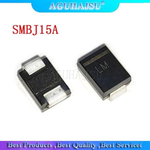20PCS 600W SMB DO-214AA VS Diode SMBJ15A SMD T