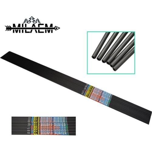 24 Pcs Archery Carbon Arrow Spine 450 Shaft OD 5.7 mm ID 3.2mm Pure Carbon Shaft Bow And Arrow Hunting Shooting Accessories