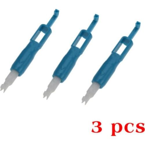 3pcs Sewing Machine Needle Inserter DIY Automatic Needle Threader Device Sewing Machine Threading Tools for Elderly Housewife