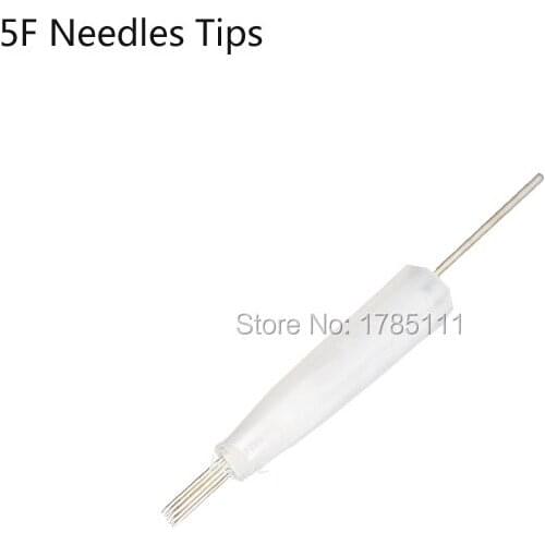 50Pcs 5F needles and 50pcs 5F tips For Permanent Makeup For Traditional Makeup Cosmetic Eyebrows Needles Tattoo machine