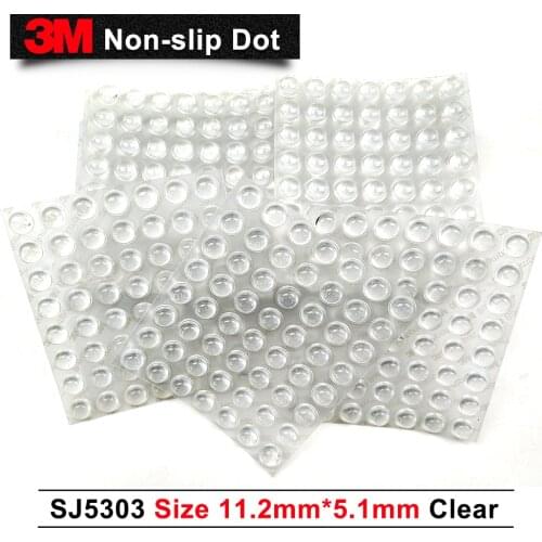 50 PCS 3M Protective Products SJ5303 Clear Rubber tape Bumpon hemispherical shape Size 11.2mm*5.1mm