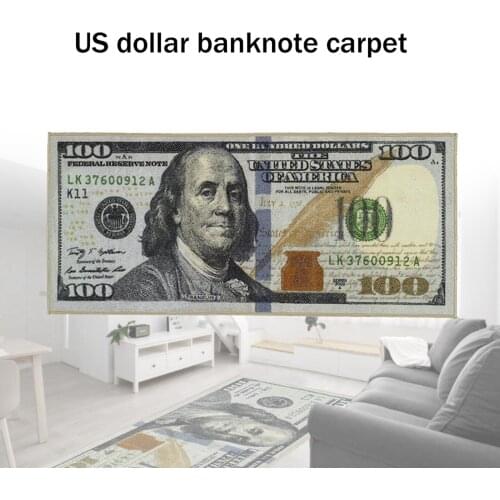 60CM*180CM Creative Dollar Carpet Rectangle Personality Washable Non-slip Carpet Modern Home Decorative Carpets