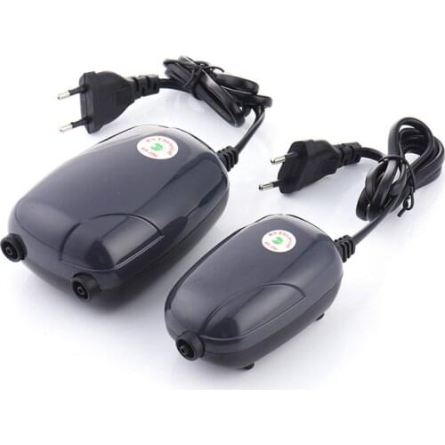 Aquarium Air Pump Fish Tank Mini Compressor Single Double Outlet With Check Valve Tube Aquatic Accessories 220V 3W 5W