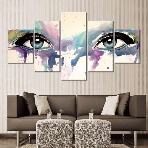Canvas Painting watercolor Abstract Wall Art 5 PCS Picture Canvas Prints Modern Wall Pictures Home Decor