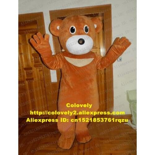 Brown Teddy Bear Mascot Costume Adult Cartoon Character Promotional Items Props For Performance Department Store zz4762
