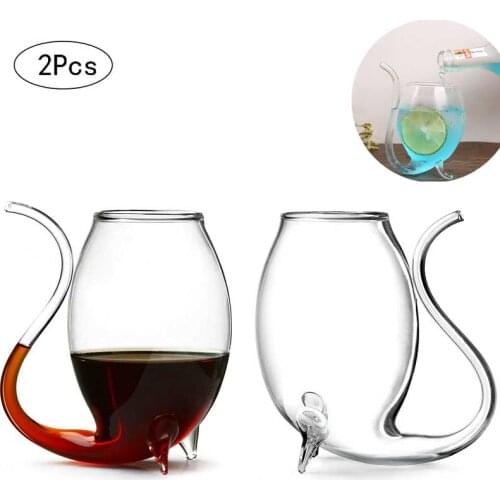 Creative Devil Cocktail Glass Cup Wine Cup Whiskey Glass With Straw Beer Glass Crystal Juice Mug For Drink Home Party Bar Club