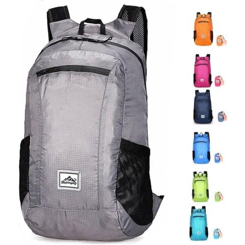 20L Lightweight Portable Foldable Backpack Waterproof Backpack Folding Bag Ultralight Outdoor Pack for Women Men Travel Hiking