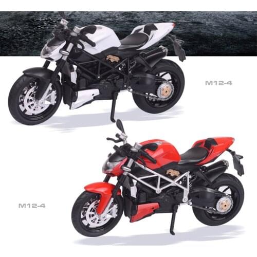 Hot 1:12 scale Ducatis Hypermotard metal model with light and sound diecast pull back motorcycle vehicle alloy toys collection