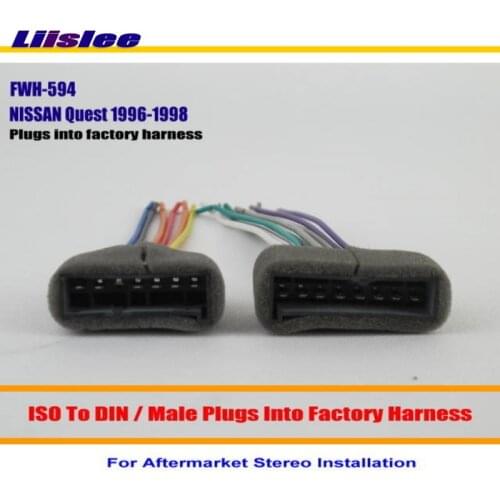 Liislee Car Radio Harness Cable Adapter For FORD Crown Econoline Escort Excursion Expedition/Plugs into Factory Harness