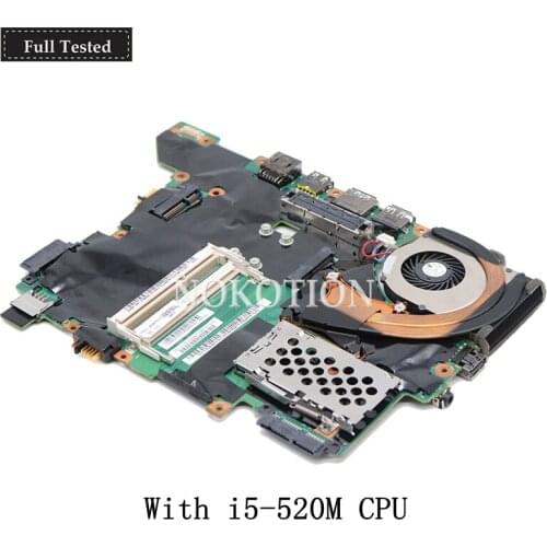 NOKOTION 75Y4122 PC Notebook Main Board For Lenovo Thinkpad T410I QS57 i5-520M Laptop Motherboard DDR3
