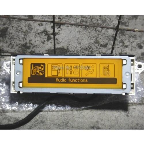 10PCS) Original Car Screen Support USB & Bluetooth Display LCD- Yellow Monitor 12 Pin good quality For Peugeot 307 407 408 c5