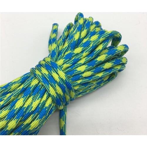 10yds Paracord 550 Parachute Cord Lanyard Rope Mil Spec Type III 7 Strand Climbing Camping Survival Equipment #Multicolor SZ138
