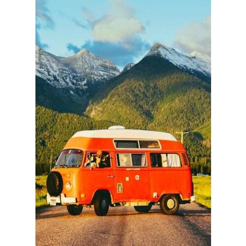 TAILOR 5D diamond painting 5D kit set Full square paiting Cuadros broderie Cross stitch Diamand art diamant landscape car bus