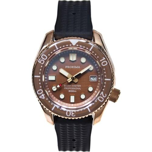 PROXIMA Mens Diver Watches,Men Automatic Watch 300m Waterproof Sport Self Wind Mechanical Wristwatch NH35 Sapphire Mirror Luxury