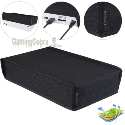 Black Soft Nylon Dust Cover Lining Dust Guard Anti Scratch Waterproof Cover Sleeve for Xbox Series S Console