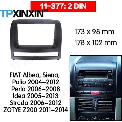 2 DIN Car DVD Player Frame For FIAT PERLA 2006 2007 2008 Auto Radio Multimedia Navigation Fitting Fascia
