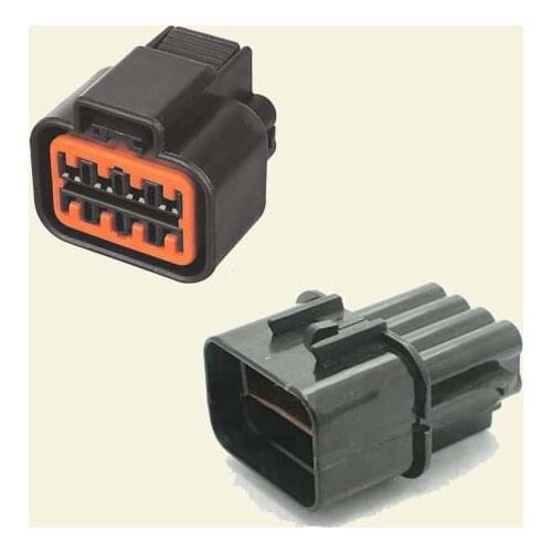 Free shipping 8 Pin male female Auto Head lamp/headlights connector for KUM car waterproof Electrical connector