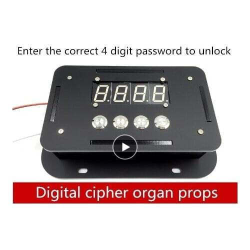 Real life games escape room props digital Password panel Key Password takagism game Finished product props