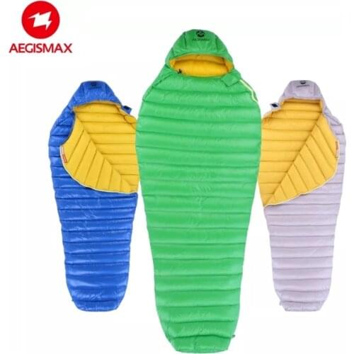 AEGISMAX LETO Series 700FP Goose Down Sleeping Bag Nylon Waterproof Fabric Warm Outdoor Camping Hiking Adult Sleeping Bag