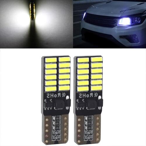 YOLU 2 Pcs Automotive LED width indicator light 4014 24SMD with constant current non-polarity decoding width indicator lights