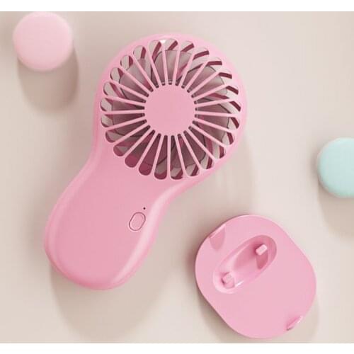 USB Rechargeable Mini Pocket Fan Cool Air Hand Held Fans Mobile Phone Holder