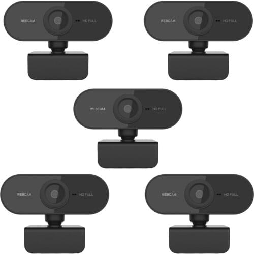1080P Auto Focus Webcam Mini Computer PC Web Camera With Microphone Rotatable Cameras For Live Broadcast Calling Conference Work