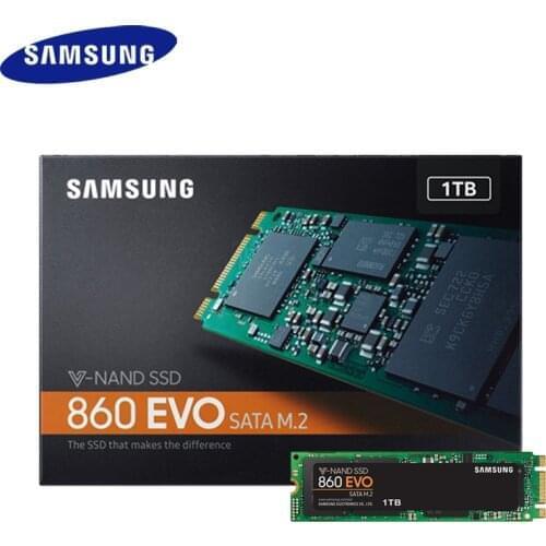 SAMSUNG SSD M.2 2280 SATA 860 EVO 1TB 500GB 250GB Internal Solid State Disk Hard Drive HDD M2 Laptop Desktop PC TLC PCLe M.2