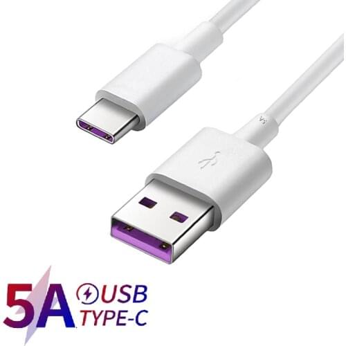 5A Fast Charger Cable Fast Charging Type C USB C Cable For Huawei P30 P40 Pro For Samsung S10 S9 Xiaomi OnePlus Google Pixel