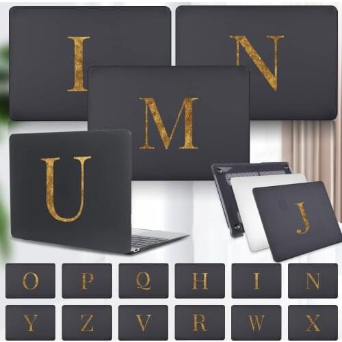 For Apple MacBook Pro Retina 13 15 Inch/Pro 13 A2338 M1 2020 A2251 A2289/Pro 16" A2141 Initial Name Laptop Hard Shell Case Cover