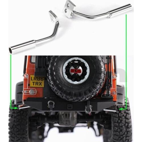 1Pair Dj Traxxas Trx-4 Trx4 Defender Bronco G500 Rc Metal Simulation Exhaust Pipe Exhaust Hole for Exhaust Manifold