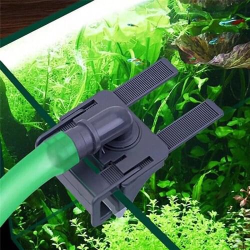1pc Aquarium Water Pipe Connector Fish Tank Plastic Mount Holder Inflow Outflow Stretchable Aquarium Accessories