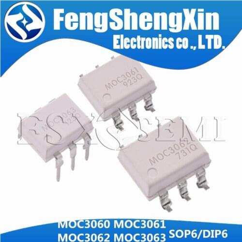 10PCS MOC3060 MOC3061 MOC3062 MOC3063 SOP6 SOP DIP6 DIP optical coupler