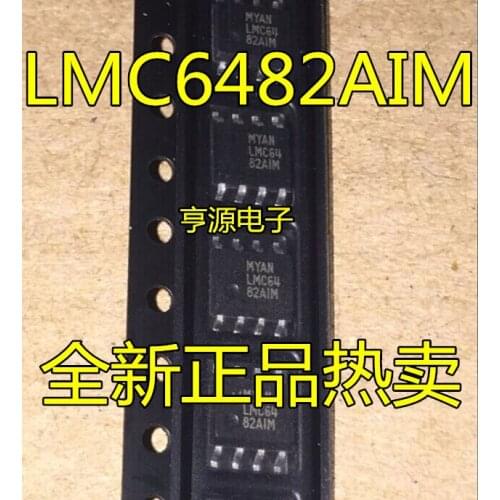 100PCS LMC6482AIM SOP-8 LMC6482AIMX LMC6482