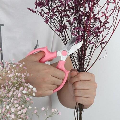 2Pcs Garden Scissors Floral Shears Professional Flower Scissor Comfortable Grip Handle Pruning Shear