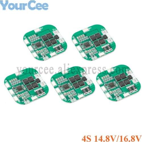 5PCS 4S 14.8V / 16.8V 20A Peak Li-ion BMS PCM Battery Protection Board Module Bms Pcm for Lithium LicoO2 Limn2O4 18650 Battery