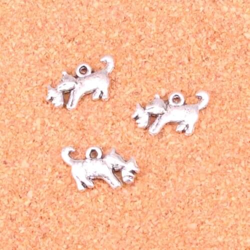 77 pcs Charms cat catch mouse,Antique Making pendant fit,Vintage Tibetan Silver,jewelry DIY bracelet necklace 21*12mm