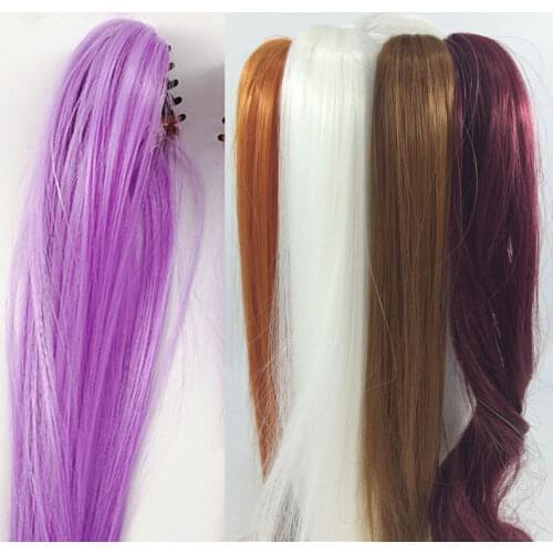 BJD SD doll wig doll hair ponytail tiger wig 20cm 30cm 40cm long ponytail single ponytail doll accessories