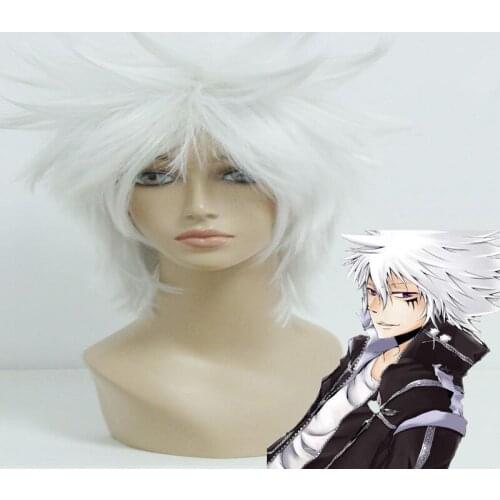 Anime Katekyo Hitman Reborn! Cosplay Wig Byakuran Gesso Cosplay Wigs Heat Resistant Synthetic Halloween Carnival Party Reborn