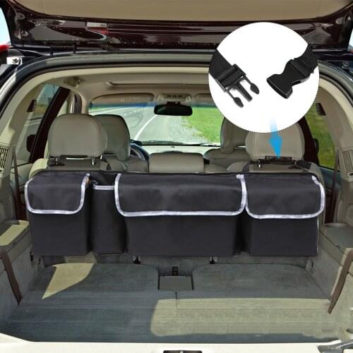 Car Organizer Trunk Backseat Storage Bag Net High Capacity Oxford Back Interior Accessories Automobile Seat for SUV Car