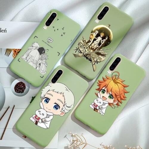 The Promised Neverland japan anime Phone Case Candy Color for iPhone 6 7 8 11 12 s mini pro X XS XR MAX Plus