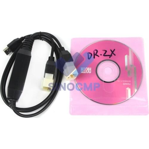 PC Diagnostic Tool CD Software with Cable for Hitachi EX & ZX Series EX-2/3/5 ZX-1/3 Excavator Aftermaket Parts, 1 Year Warranty