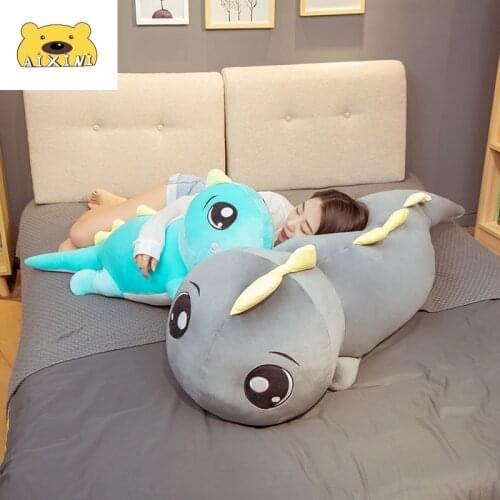 Long Cute Big Dinosaur Plush Toy Soft Toys Cartoon Stuffed Animals Dinosaur Doll Boyfriend Pillow Kid Girl Birthday Gift Plushie