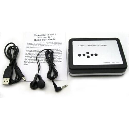 EZCAP 231 Cassette Tape to MP3 Converter USB Cassette Capture Walkman Player Record Convert Tape to USB Flash Drive EZCAP231