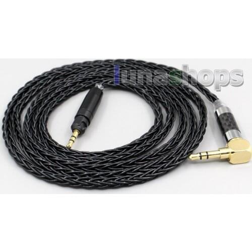 LN006398 Balanced 3.5mm 2.5mm 8 Core Silver Plated Headphone Cable For Ultrasone Performance 820 880 Signature DXP PRO STUDIO