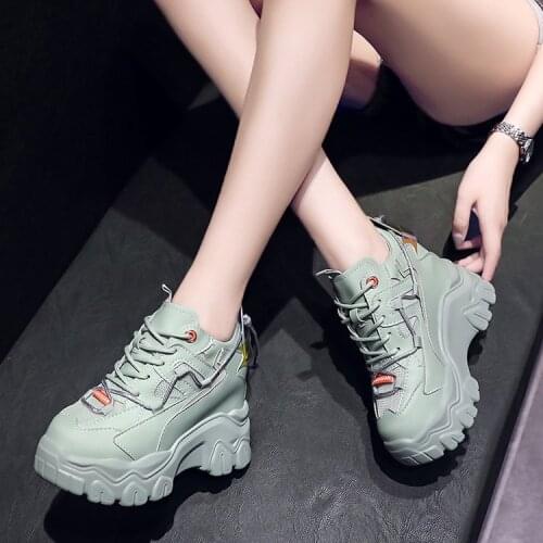 Chunky Sneakers Women Autumn Breathable Ladies Sports Shoes Casual Designers Platform Sneakers Woman Shoes Zapatillas Mujer 9cm