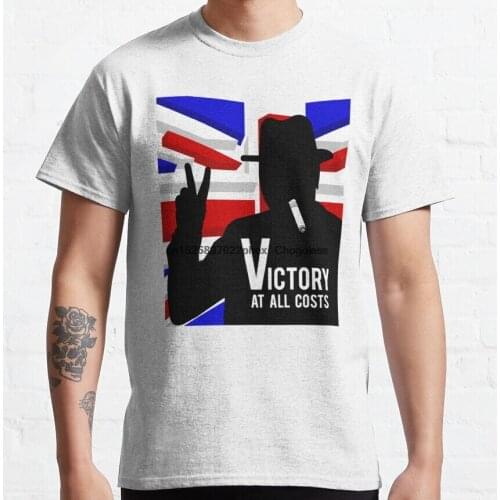 Men tshirts Churchill Victory At All Costs 2 Women t-shirt