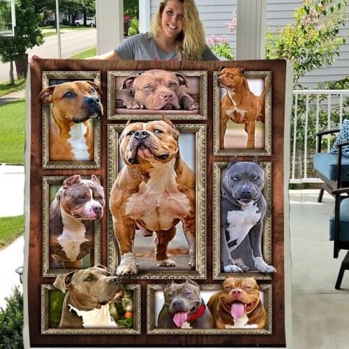 Cane Corso Dogs 3D Printing Soft Throw Plush Sherpa Fleece Blanket