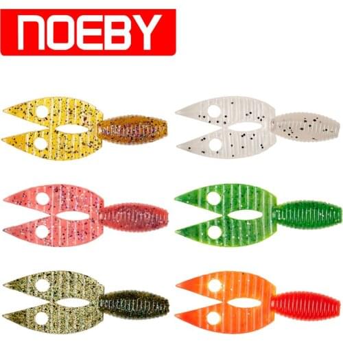 NOEBY Soft Baits 5Pcs 90mm 6.6g Fishing Lure Silicone Soft Lure Isca Artificial Para Pesca Peche Leurre Souple Fishing Wobblers
