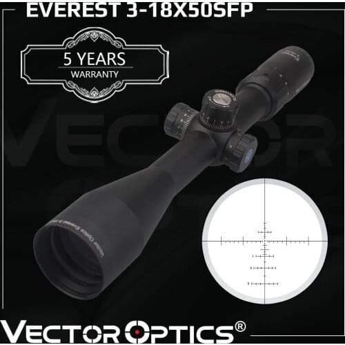 Vector Optics Everest 3-18x50 Hunting Riflescope Tactical Optical Rifle Scope 1/4 MOA Turret Lock Test on .223 .308win .30 06